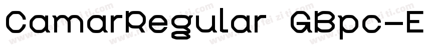 CamarRegular GBpc-EU字体转换